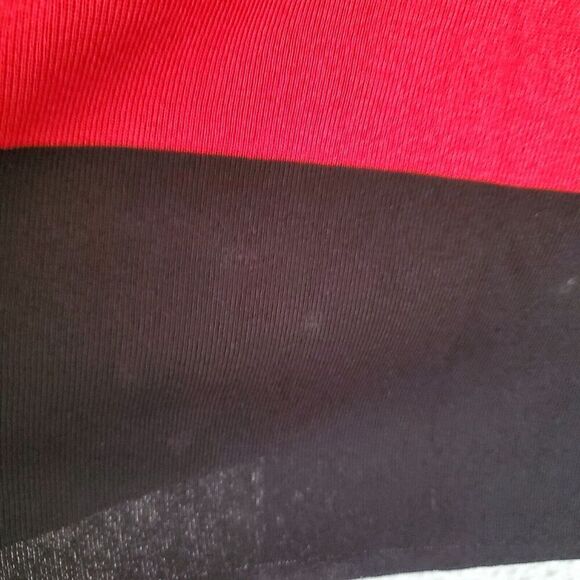 NWOT Misook Exclusively Women's Red Round Neck Long Sleeve Knit Open Cardigan M - Picture 8 of 8